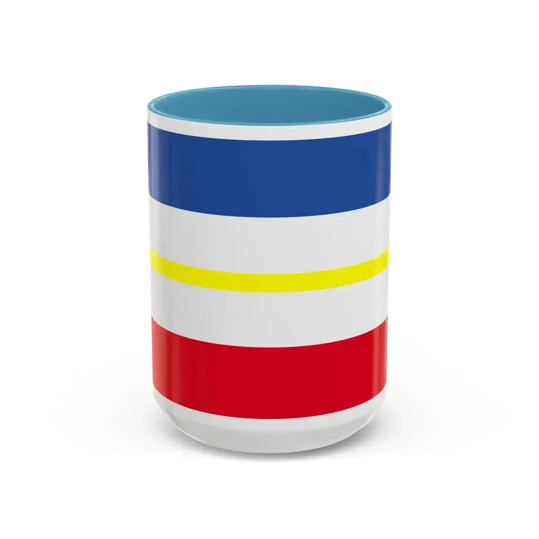 Flag of Mecklenburg Vorpommern Germany - Accent Coffee Mug 15oz Light Blue - Go Mug Yourself
