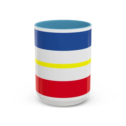 Flag of Mecklenburg Vorpommern Germany - Accent Coffee Mug 15oz Light Blue - Go Mug Yourself