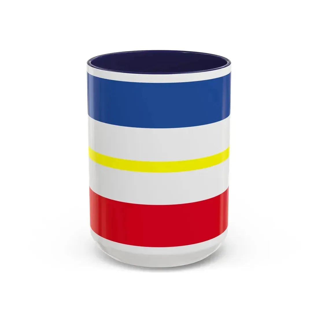 Flag of Mecklenburg Vorpommern Germany - Accent Coffee Mug 15oz Navy - Go Mug Yourself