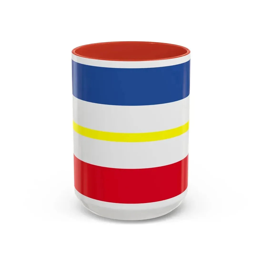 Flag of Mecklenburg Vorpommern Germany - Accent Coffee Mug 15oz Red - Go Mug Yourself