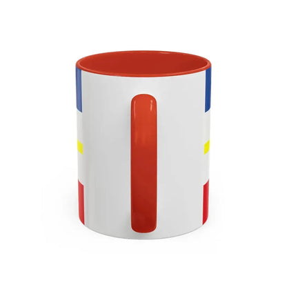Flag of Mecklenburg Vorpommern Germany - Accent Coffee Mug - Go Mug Yourself