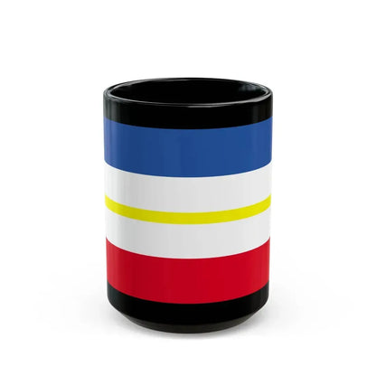 Flag of Mecklenburg Vorpommern Germany - Black Coffee Mug 15oz - Go Mug Yourself