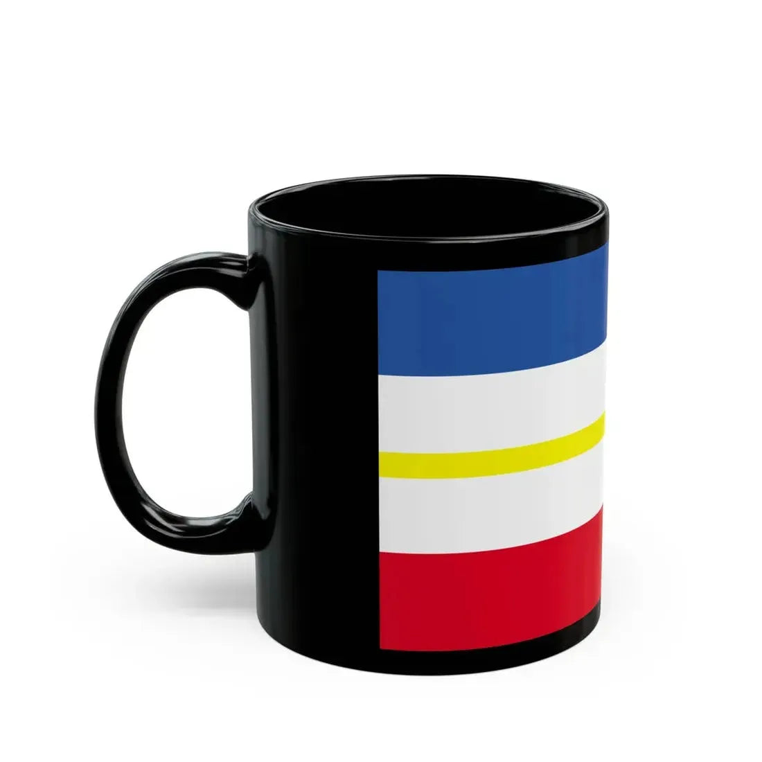 Flag of Mecklenburg Vorpommern Germany - Black Coffee Mug - Go Mug Yourself