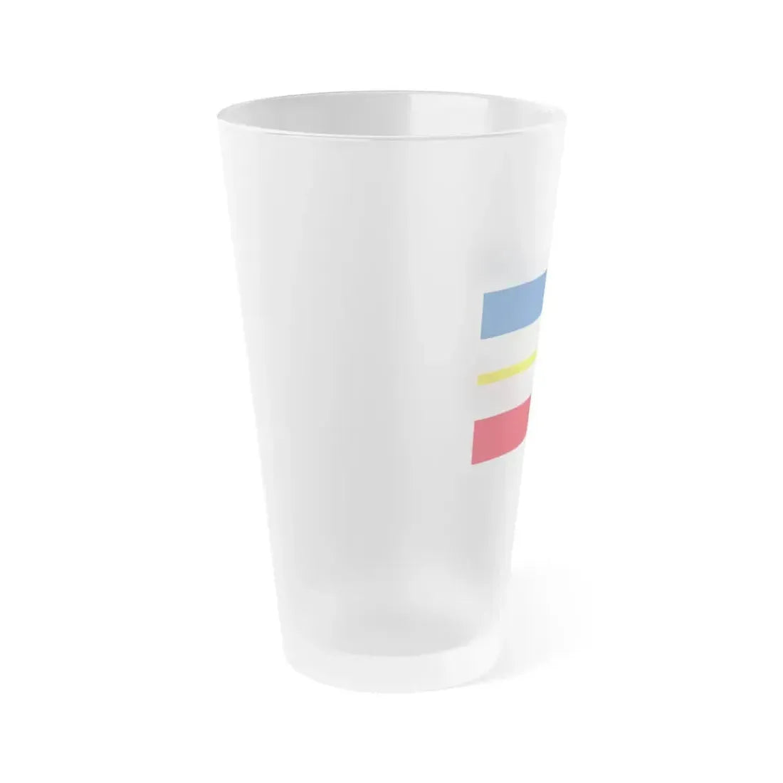 Flag of Mecklenburg Vorpommern Germany - Frosted Pint Glass 16oz - Go Mug Yourself