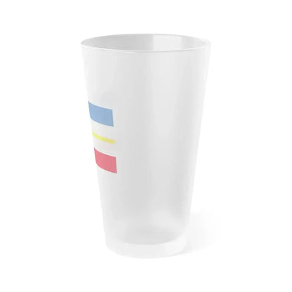 Flag of Mecklenburg Vorpommern Germany - Frosted Pint Glass 16oz - Go Mug Yourself