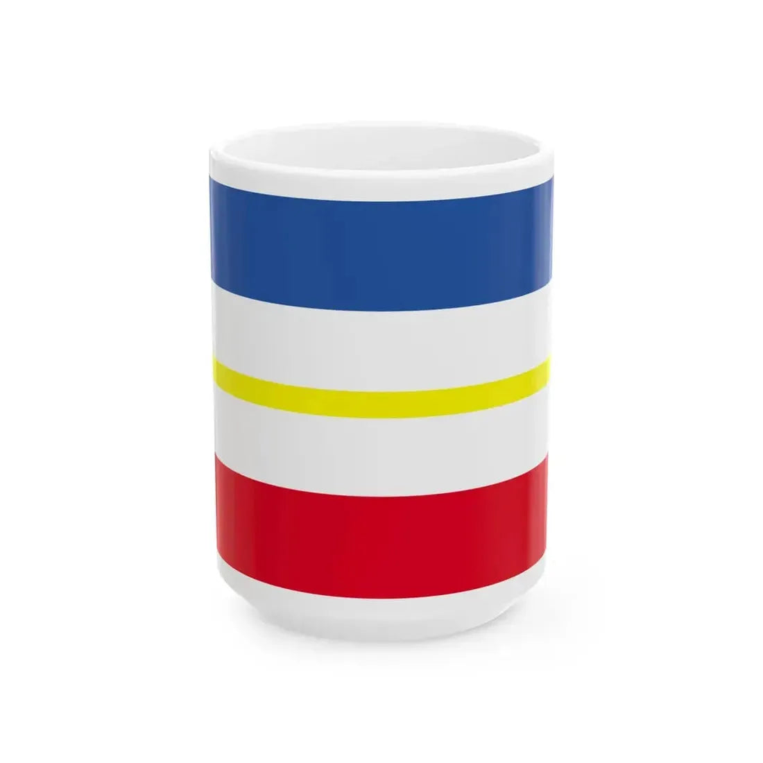 Flag of Mecklenburg Vorpommern Germany - White Coffee Mug 15oz - Go Mug Yourself