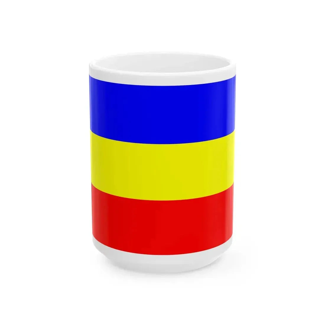 Flag of Mecklenburg-Western Pomerania 1946-1952 (Germany) White Coffee Mug 15oz - Go Mug Yourself