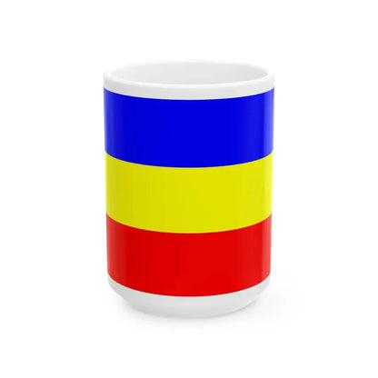 Flag of Mecklenburg-Western Pomerania 1946-1952 (Germany) White Coffee Mug 15oz - Go Mug Yourself