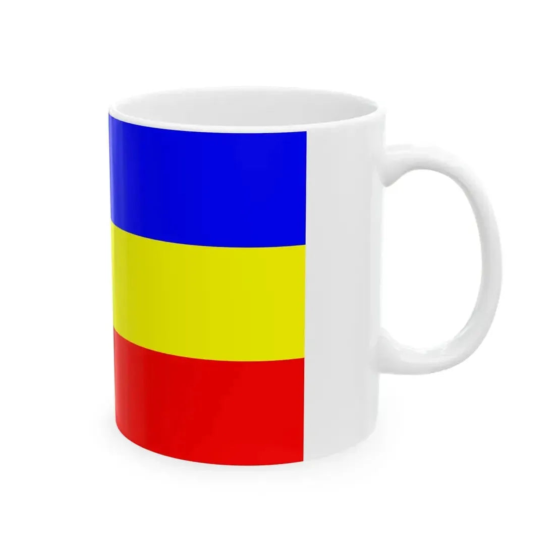 Flag of Mecklenburg-Western Pomerania 1946-1952 (Germany) White Coffee Mug - Go Mug Yourself