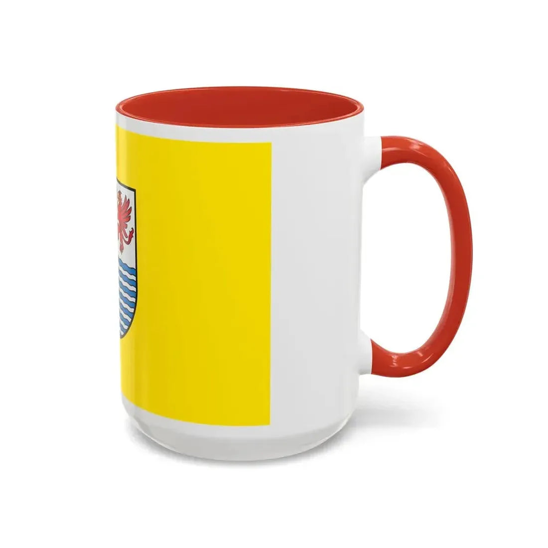 Flag of Mecklenburgische Seenplatte Germany - Accent Coffee Mug - Go Mug Yourself