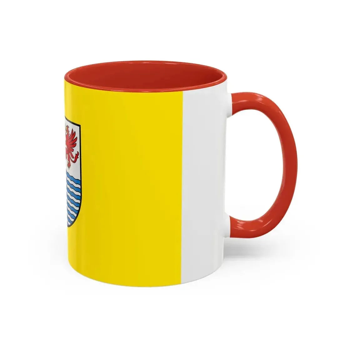 Flag of Mecklenburgische Seenplatte Germany - Accent Coffee Mug - Go Mug Yourself
