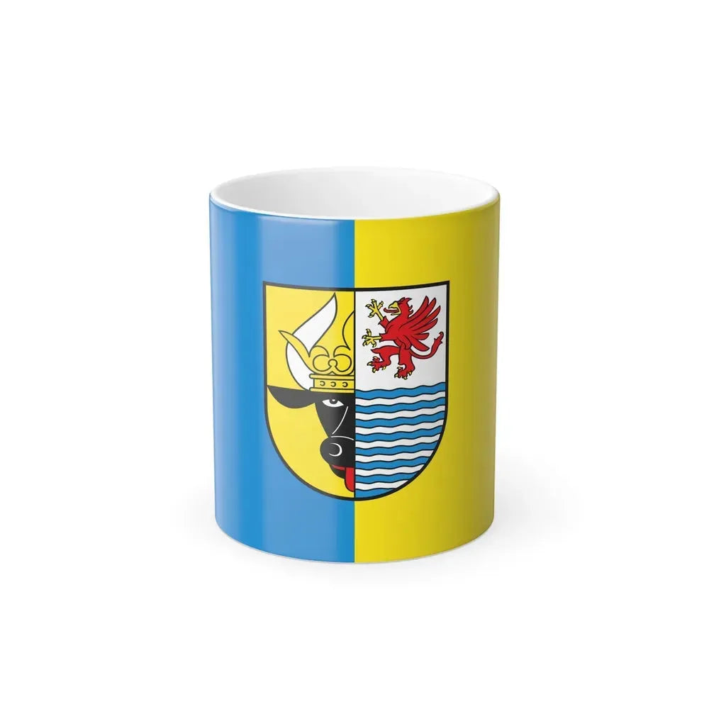Flag of Mecklenburgische Seenplatte Germany - Color Changing Coffee Mug 11oz - Go Mug Yourself