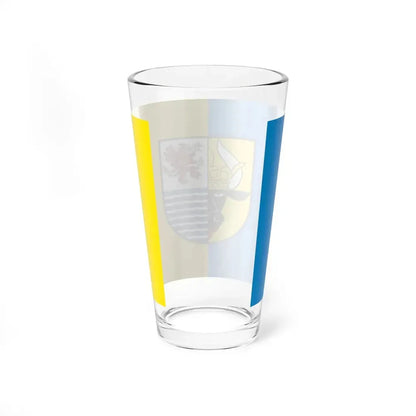 Flag of Mecklenburgische Seenplatte Germany - Pint Glass 16oz - Go Mug Yourself