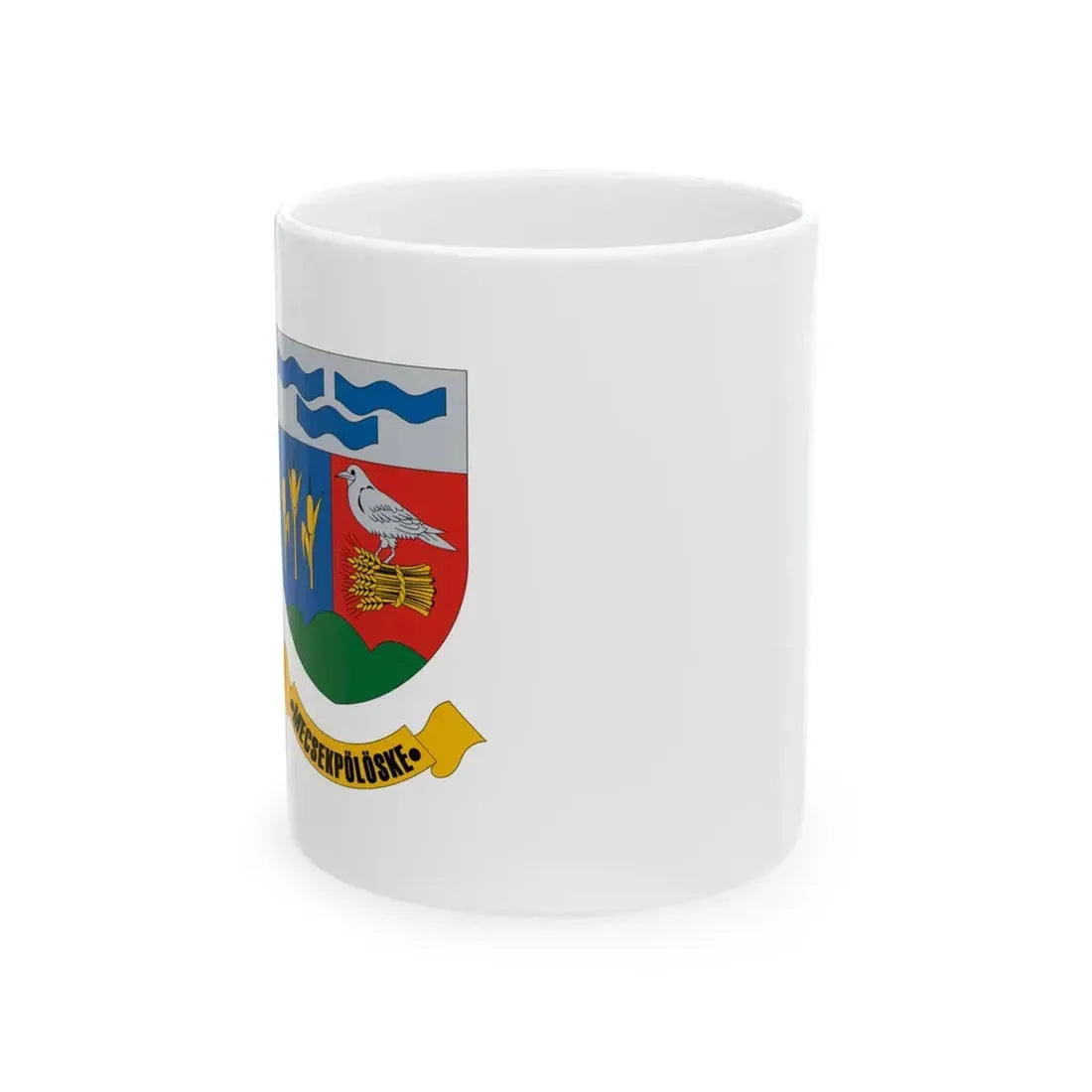 Flag of Mecsekpoloske (Hungary) White Coffee Mug 11oz - Go Mug Yourself