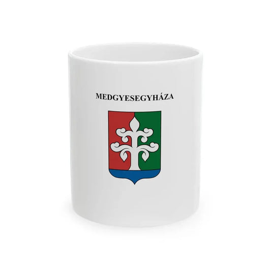 Flag of Medgyesegyhaza (Hungary) White Coffee Mug 11oz - Go Mug Yourself