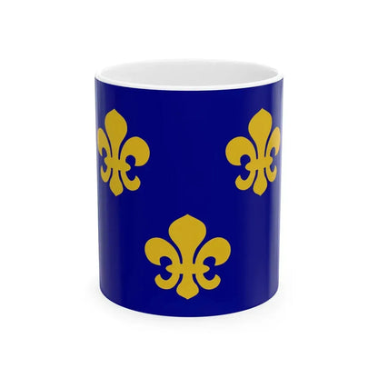 Flag of medieval France (France) White Coffee Mug 11oz - Go Mug Yourself