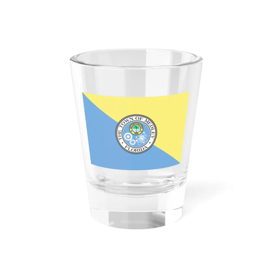 Flag of Medley Florida (United States) Shot Glass 1.5oz 1.5oz - Go Mug Yourself