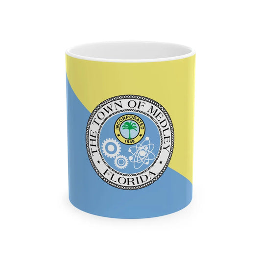 Flag of Medley Florida (United States) White Coffee Mug 11oz - Go Mug Yourself