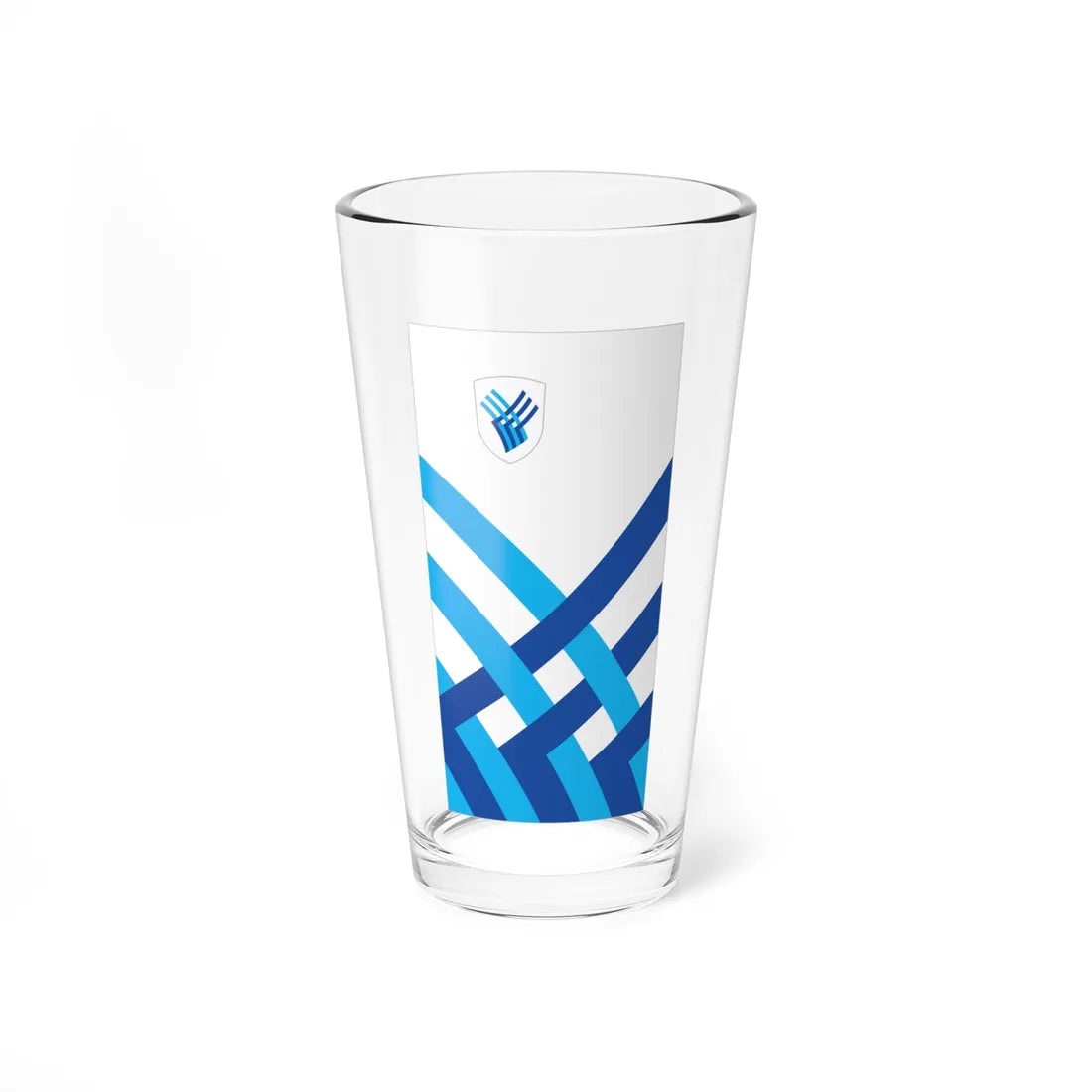 Flag of Medvode vertical (Slovenia) Pint Glass 16oz 16oz - Go Mug Yourself
