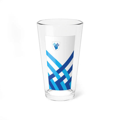 Flag of Medvode vertical (Slovenia) Pint Glass 16oz 16oz - Go Mug Yourself