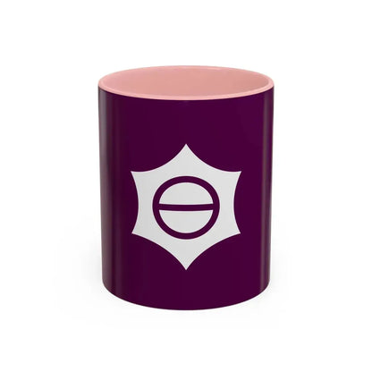 Flag of Meguro Tokyo Japan - Accent Coffee Mug 11oz Pink - Go Mug Yourself