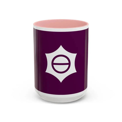 Flag of Meguro Tokyo Japan - Accent Coffee Mug 15oz Pink - Go Mug Yourself