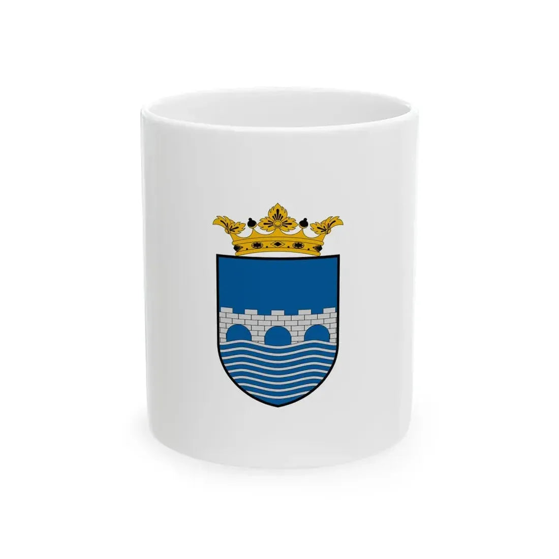 Flag of Megyehid (Hungary) White Coffee Mug 11oz - Go Mug Yourself