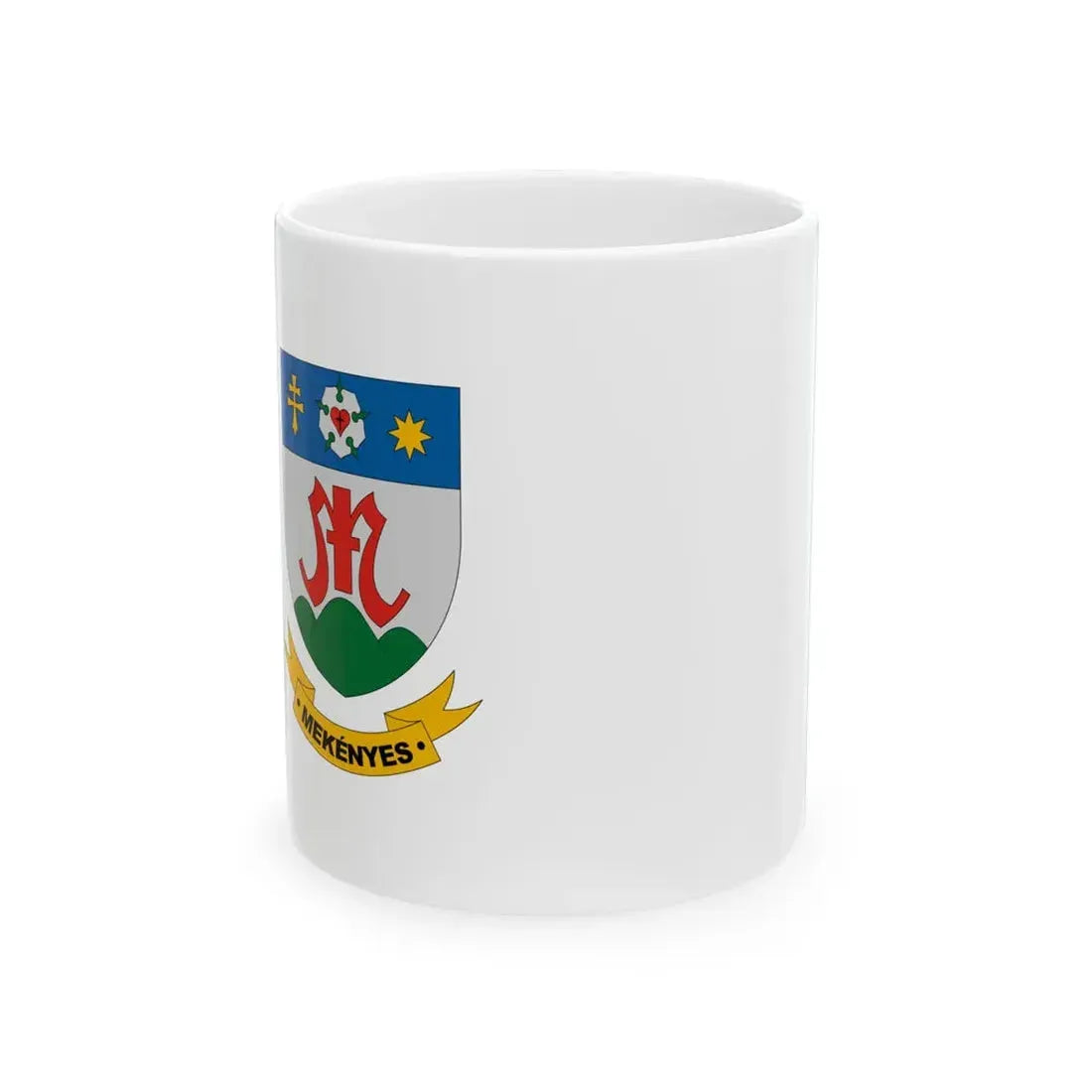 Flag of Mekenyes (Hungary) White Coffee Mug 11oz - Go Mug Yourself