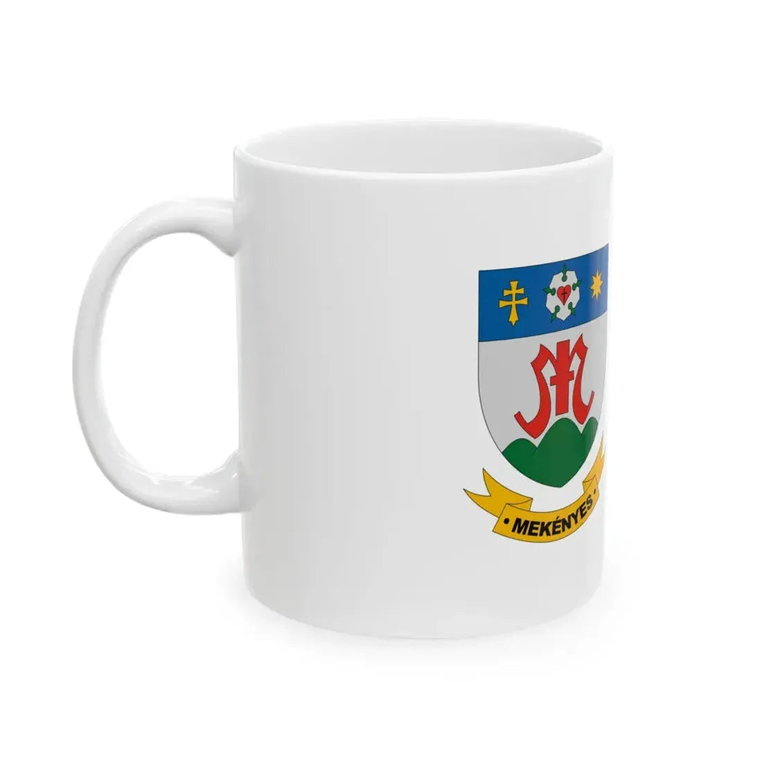 Flag of Mekenyes (Hungary) White Coffee Mug - Go Mug Yourself