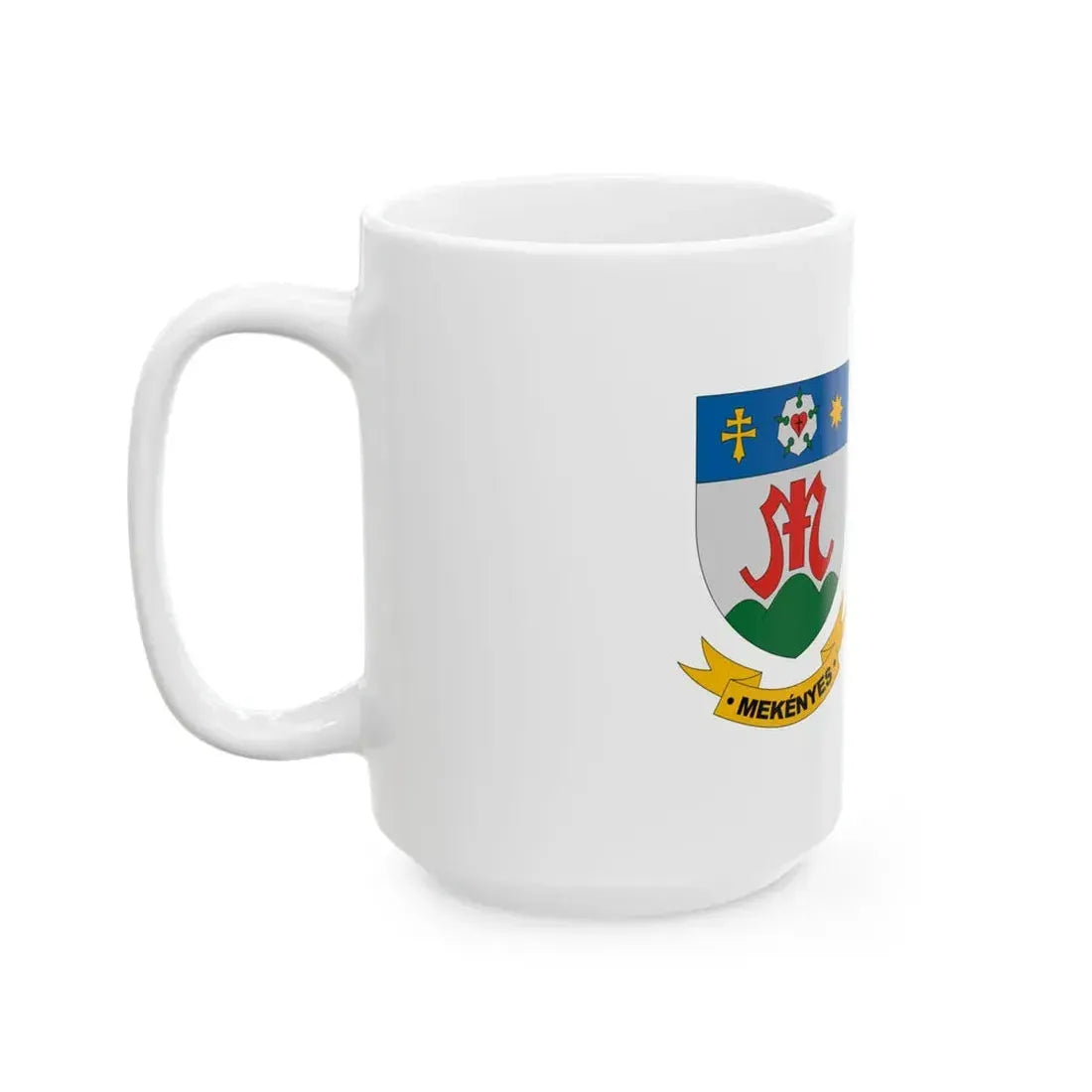 Flag of Mekenyes (Hungary) White Coffee Mug - Go Mug Yourself