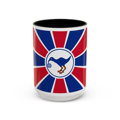 Flag of Melekeok Palau - Accent Coffee Mug 15oz Black - Go Mug Yourself