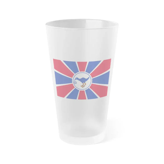 Flag of Melekeok Palau - Frosted Pint Glass 16oz 16oz Frosted - Go Mug Yourself