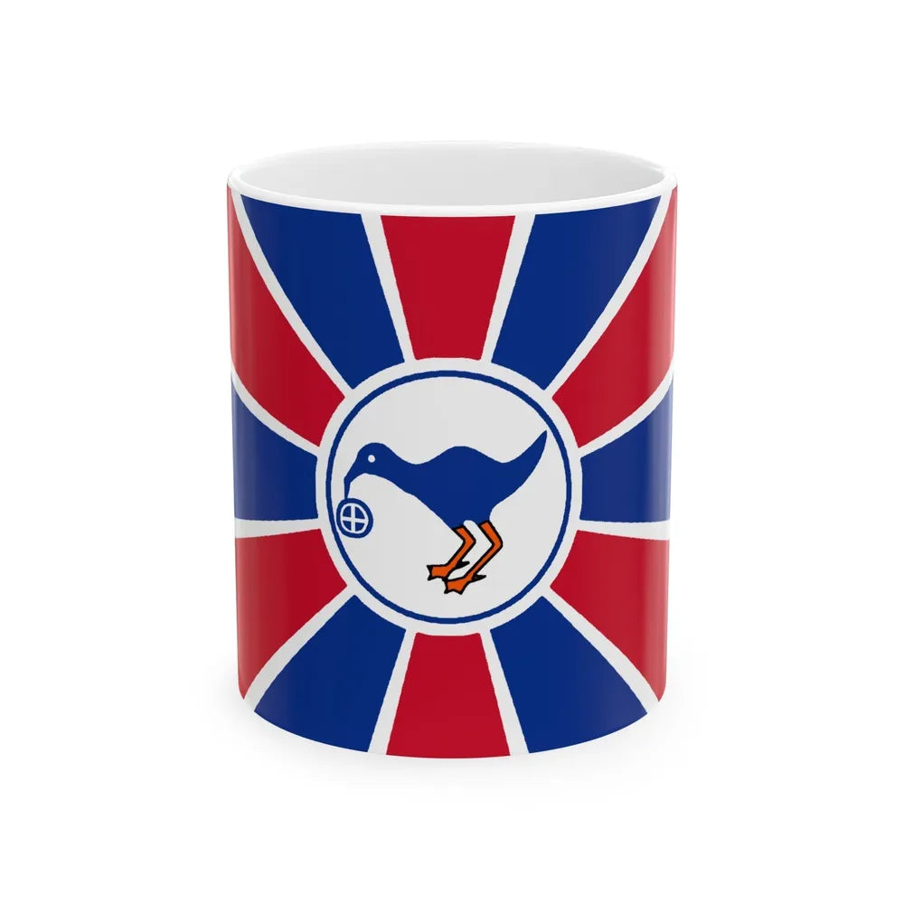 Flag of Melekeok Palau - White Coffee Mug-11oz-Go Mug Yourself