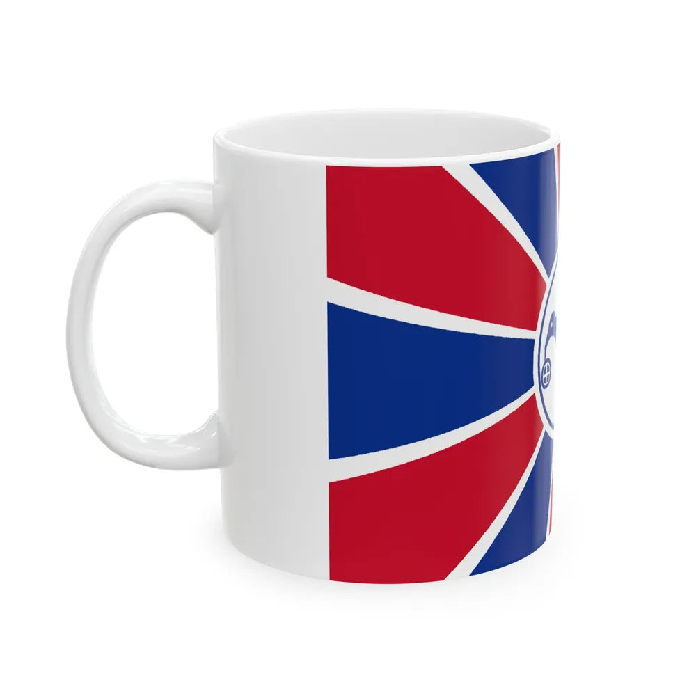 Flag of Melekeok Palau - White Coffee Mug-Go Mug Yourself