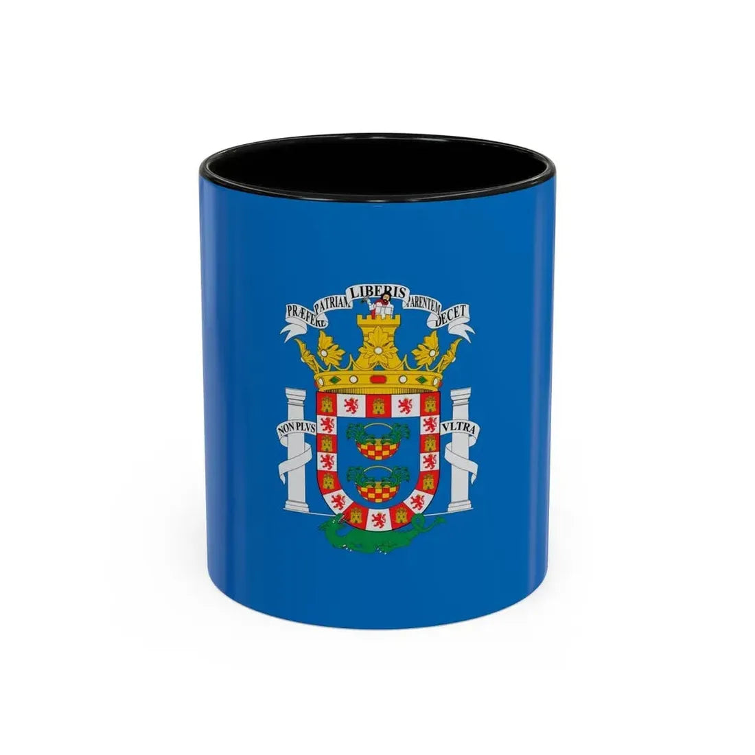 Flag of Melilla Spain - Accent Coffee Mug 11oz Black - Go Mug Yourself