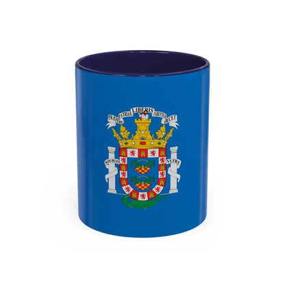 Flag of Melilla Spain - Accent Coffee Mug 11oz Navy - Go Mug Yourself