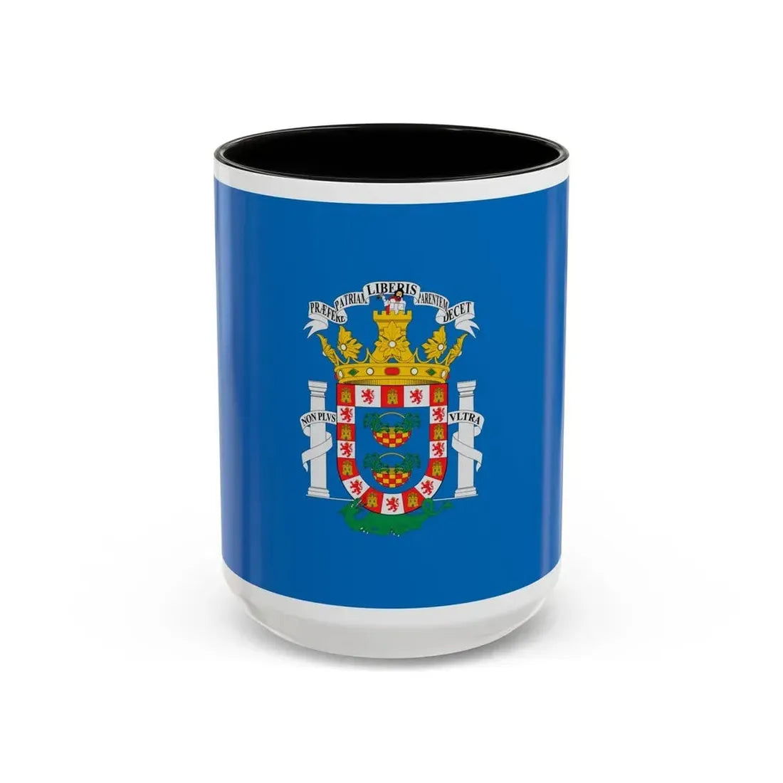 Flag of Melilla Spain - Accent Coffee Mug 15oz Black - Go Mug Yourself