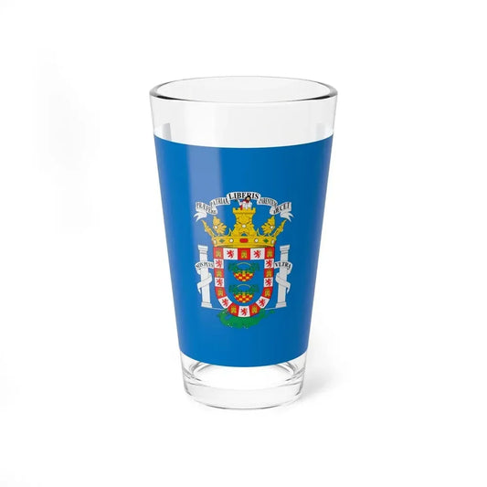 Flag of Melilla Spain - Pint Glass 16oz 16oz - Go Mug Yourself