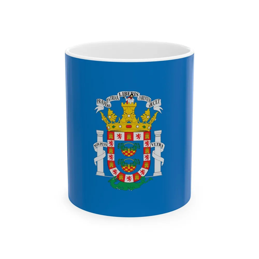 Flag of Melilla Spain - White Coffee Mug-11oz-Go Mug Yourself