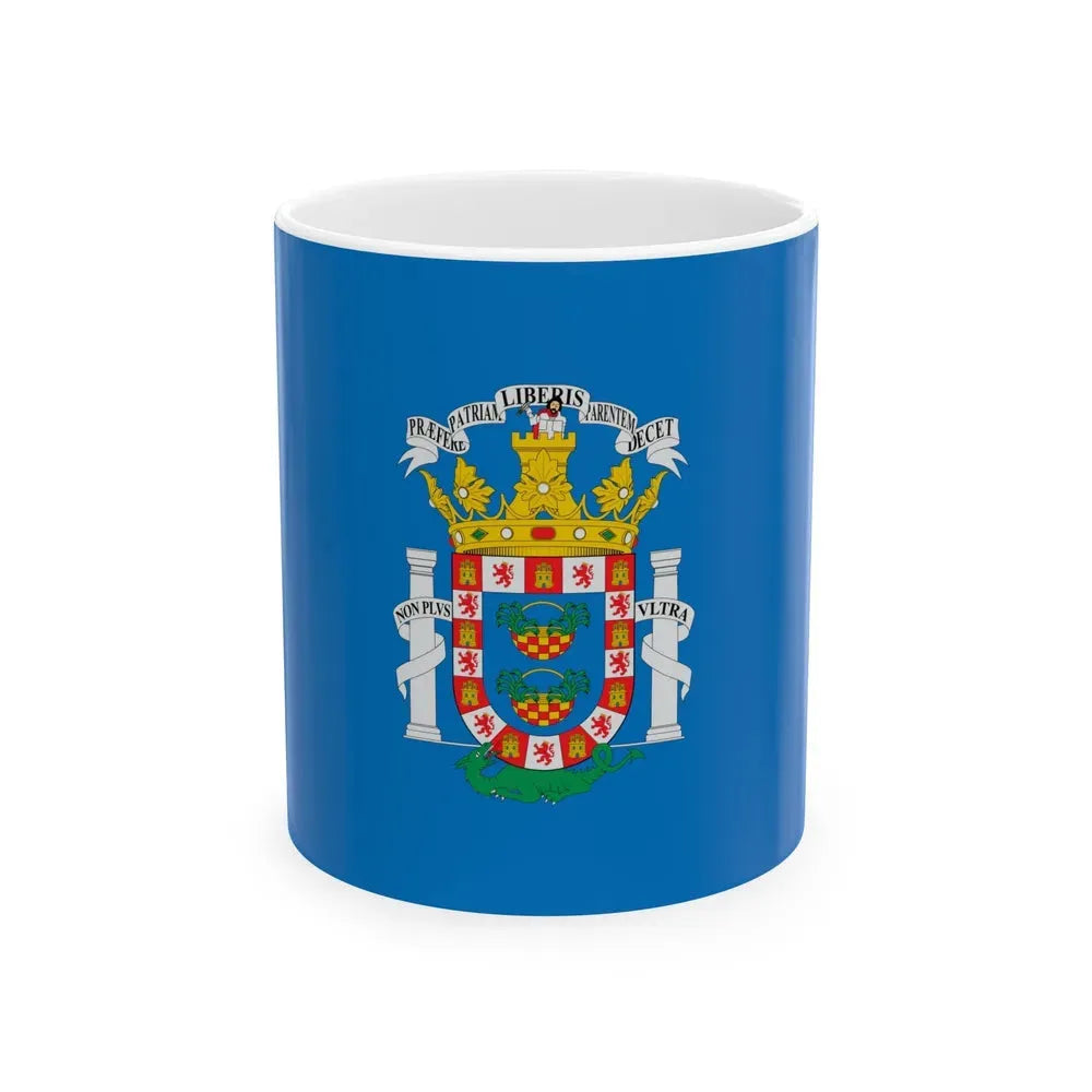 Flag of Melilla Spain - White Coffee Mug 11oz - Go Mug Yourself