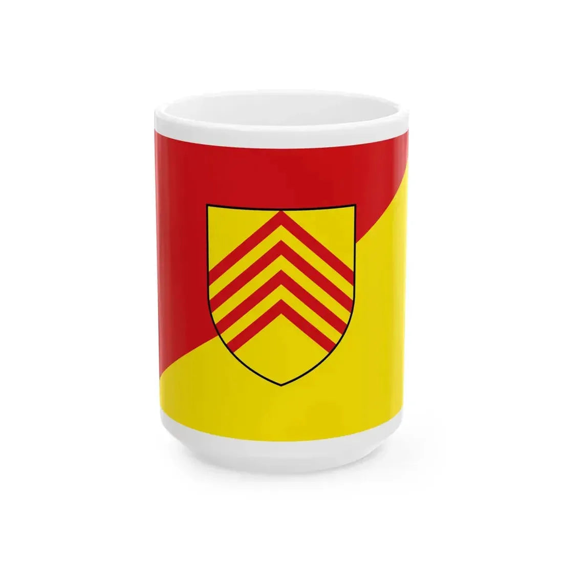 Flag of Melle (Belgium) White Coffee Mug 15oz - Go Mug Yourself