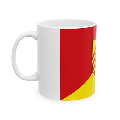 Flag of Melle (Belgium) White Coffee Mug - Go Mug Yourself