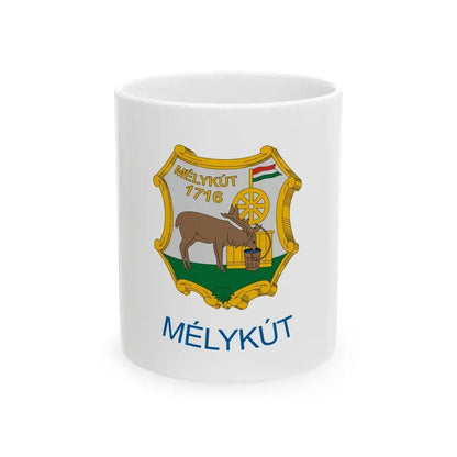 Flag of Melykut (Hungary) White Coffee Mug 11oz - Go Mug Yourself