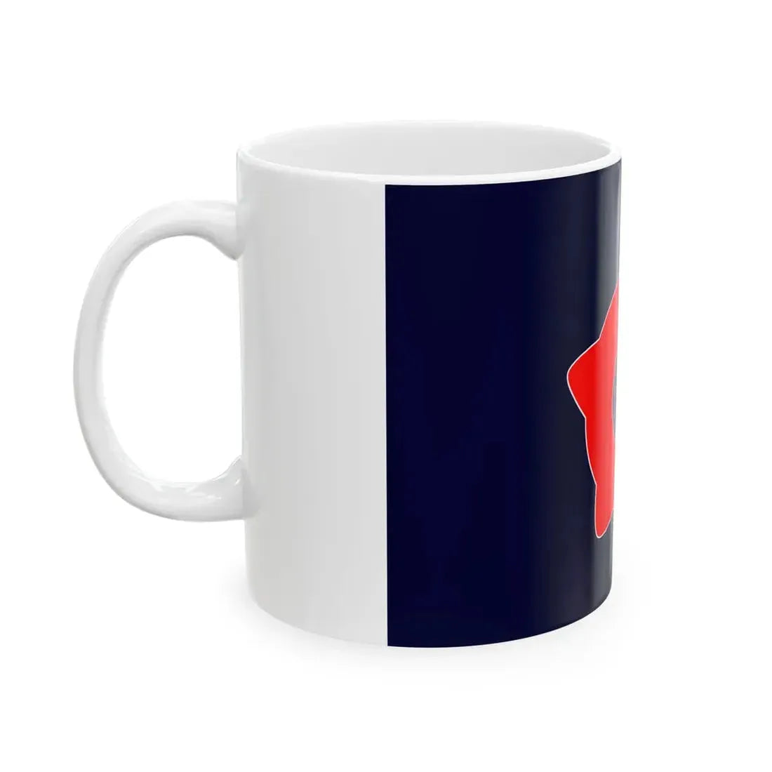 Flag of Memanbetsu Hokkaido 1968-2006 (Japan) White Coffee Mug - Go Mug Yourself