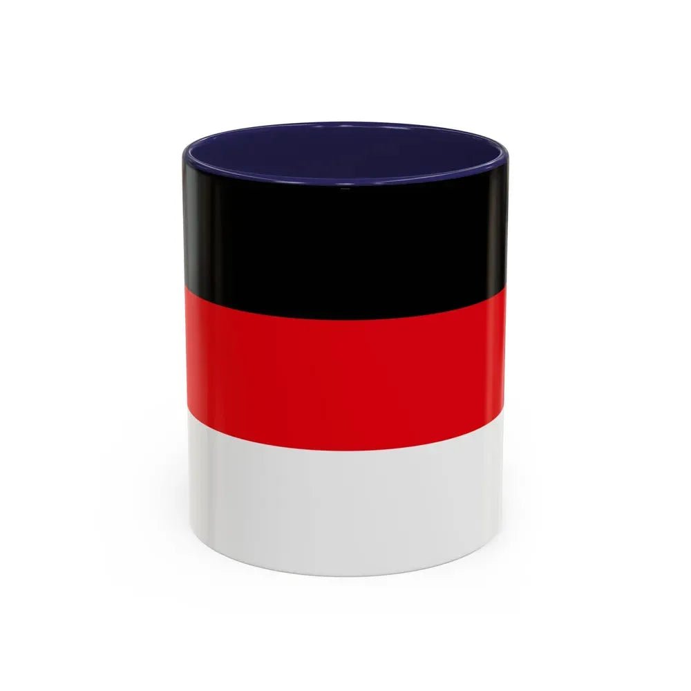 Flag of Memmingen Germany - Accent Coffee Mug 11oz Navy - Go Mug Yourself