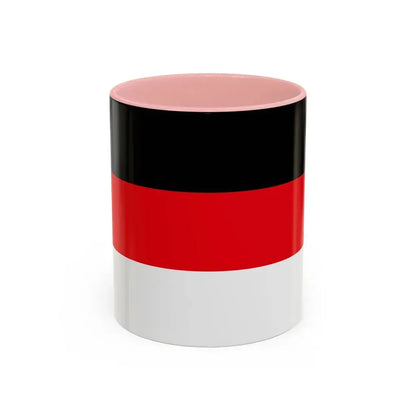 Flag of Memmingen Germany - Accent Coffee Mug 11oz Pink - Go Mug Yourself