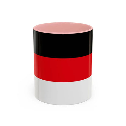 Flag of Memmingen Germany - Accent Coffee Mug 11oz Pink - Go Mug Yourself
