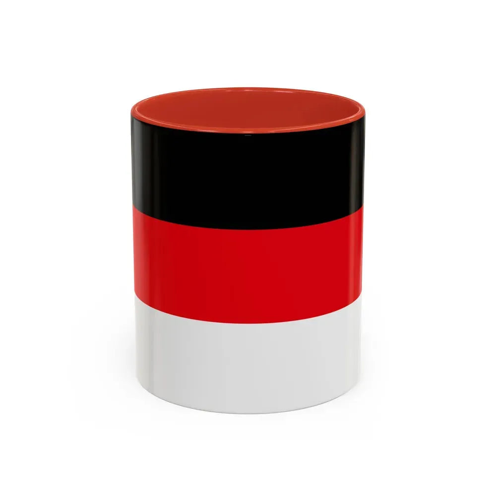 Flag of Memmingen Germany - Accent Coffee Mug 11oz Red - Go Mug Yourself