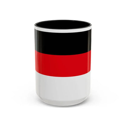 Flag of Memmingen Germany - Accent Coffee Mug 15oz Black - Go Mug Yourself