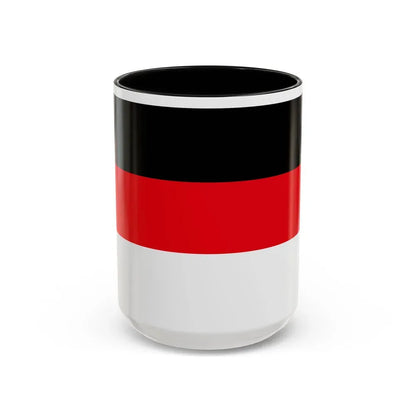 Flag of Memmingen Germany - Accent Coffee Mug 15oz Black - Go Mug Yourself